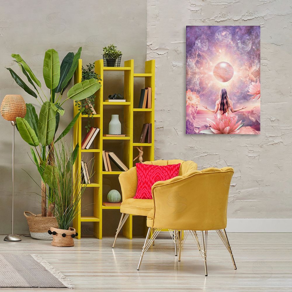 Reinders Mindfulness & Moon Phases Canvas Wall Art Print in Room
