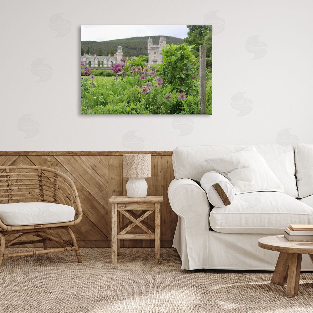 Tammy Apple Distant Castle View Canvas Wall Art Print in Room