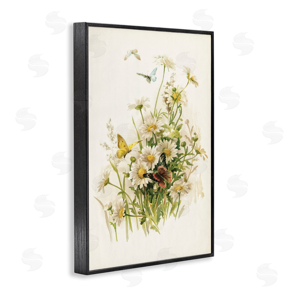 Piddix Spring Pickings Florals Black Framed Giclee Wall Art Print