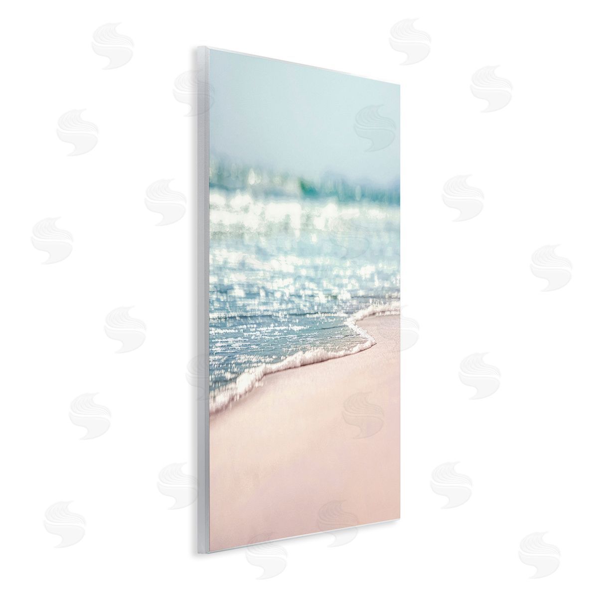 Nataly White California Summer Waves Wooden Wall Plaque Art Print