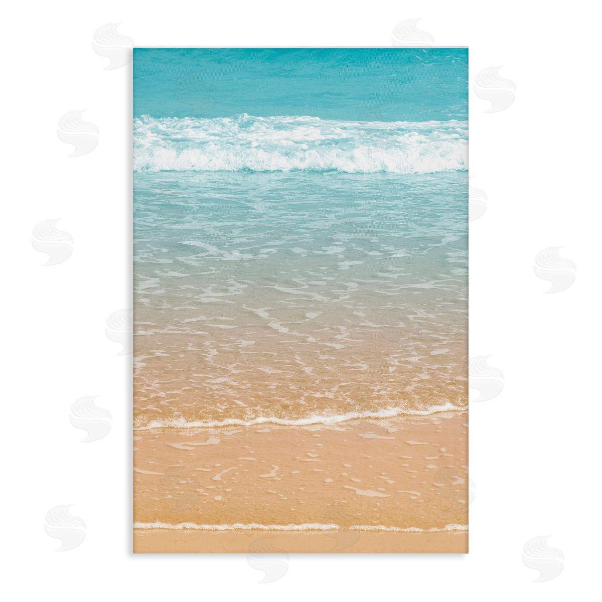 Nataly White Clear Summer Waters Canvas Wall Art Print