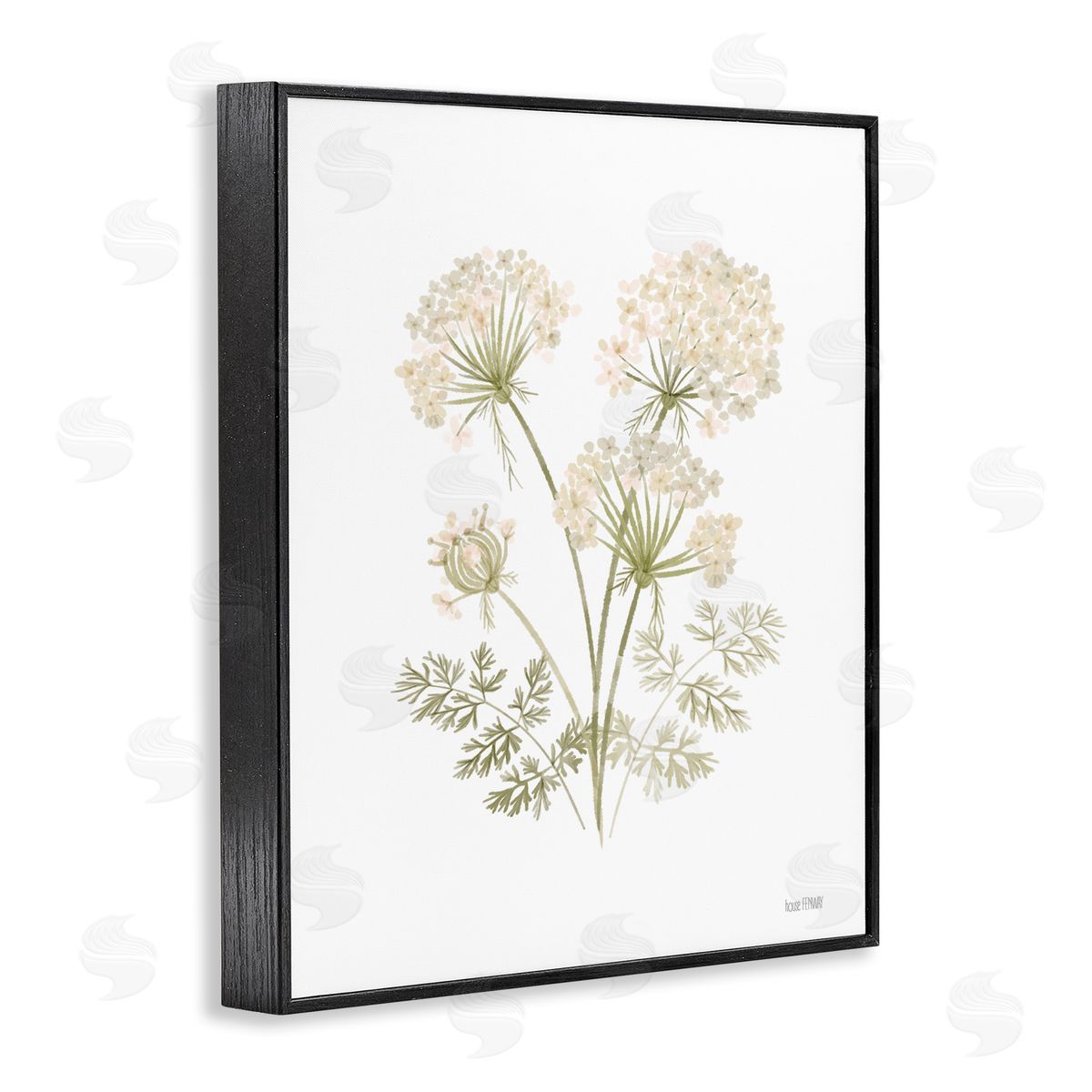 House Fenway Spring Dandelion Sprigs Black Framed Giclee Wall Art Print