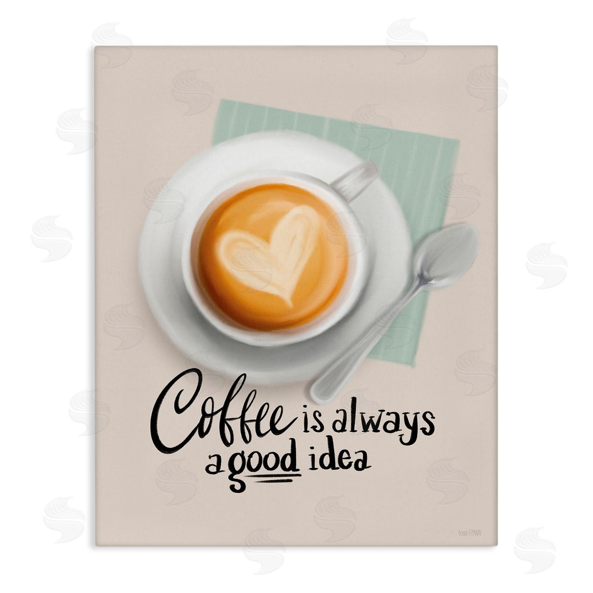 House Fenway Coffee Always Good Idea Canvas Wall Art Print