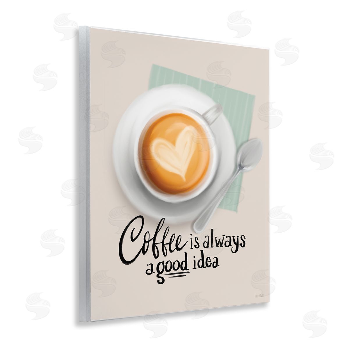 House Fenway Coffee Always Good Idea Wooden Wall Plaque Art Print