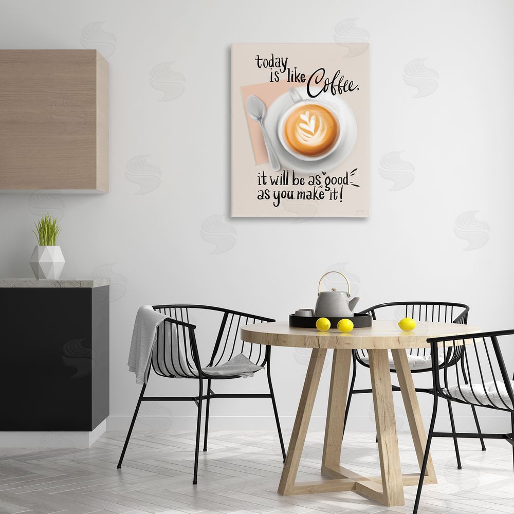 House Fenway Today Is Like Coffee Canvas Wall Art Print in Room