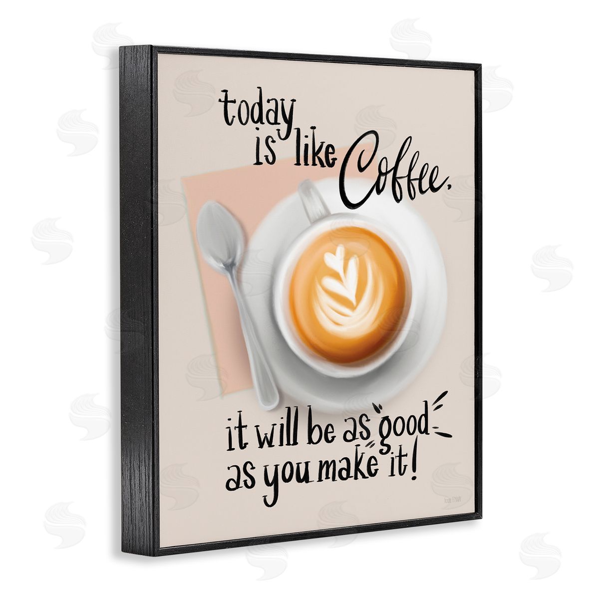 House Fenway Today Is Like Coffee Black Framed Giclee Wall Art Print