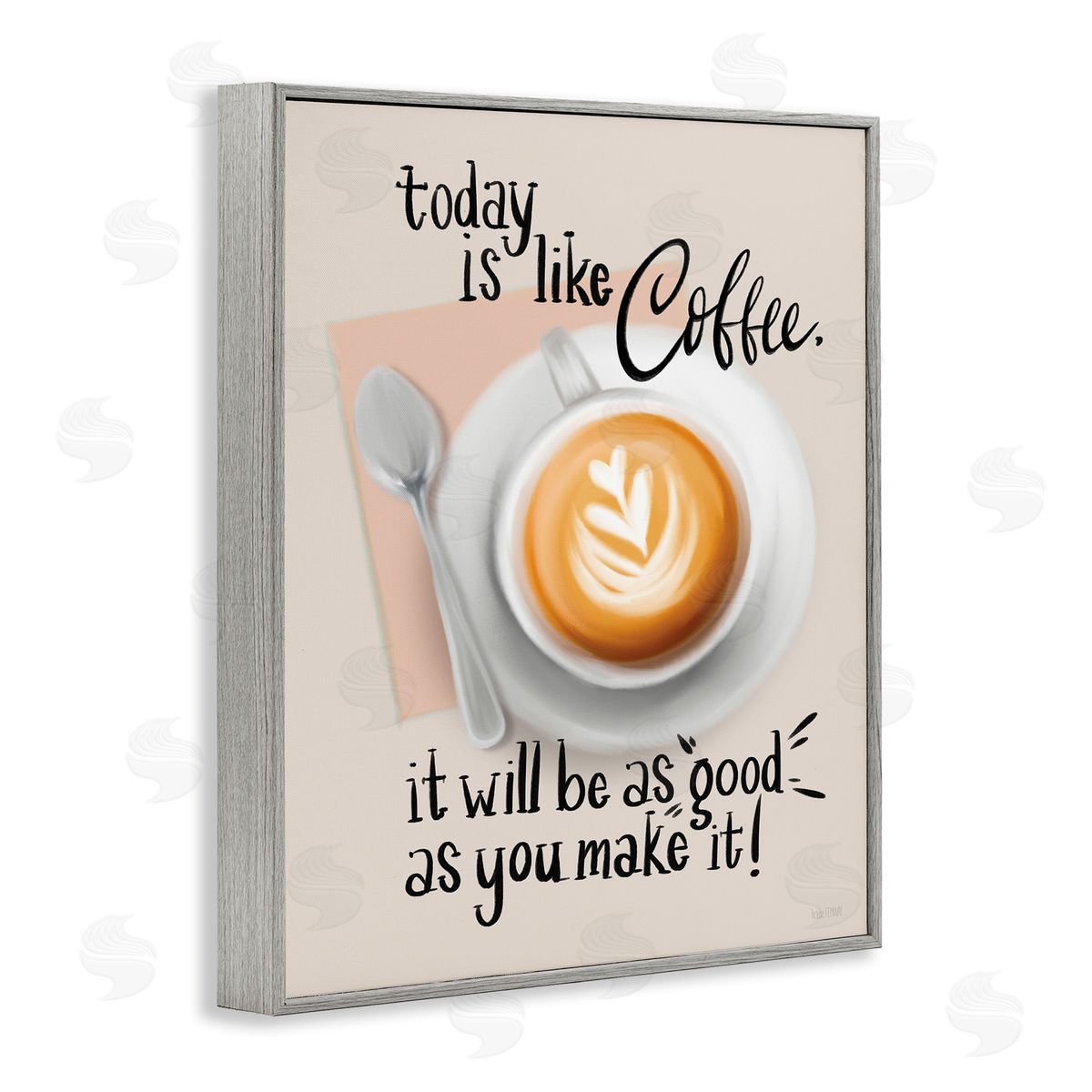 House Fenway Today Is Like Coffee Gray Framed Giclee Wall Art Print