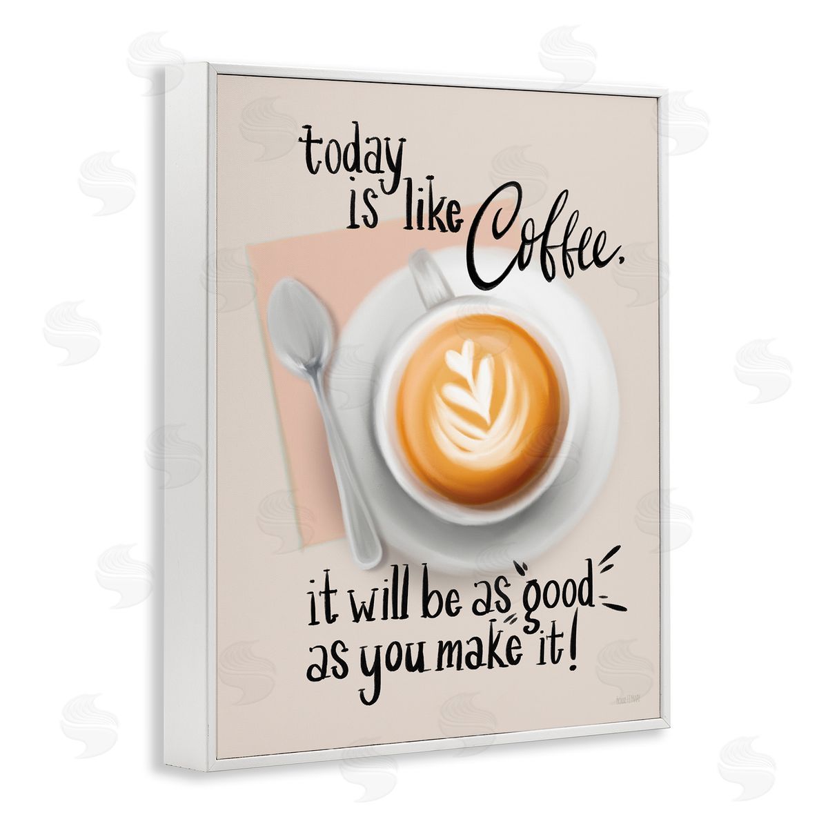 House Fenway Today Is Like Coffee White Framed Giclee Wall Art Print