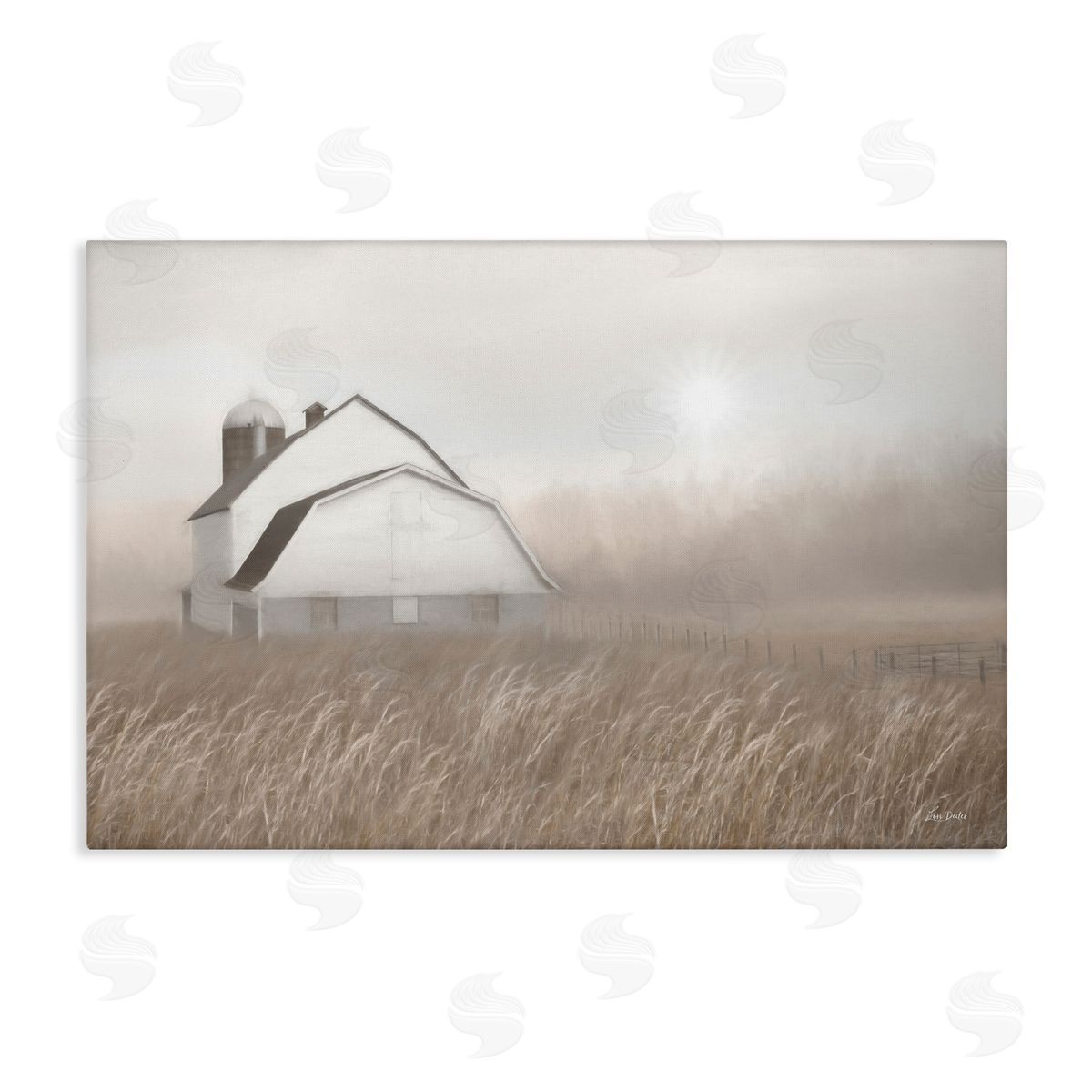 Lori Deiter Windblown Farm Grasses Canvas Wall Art Print