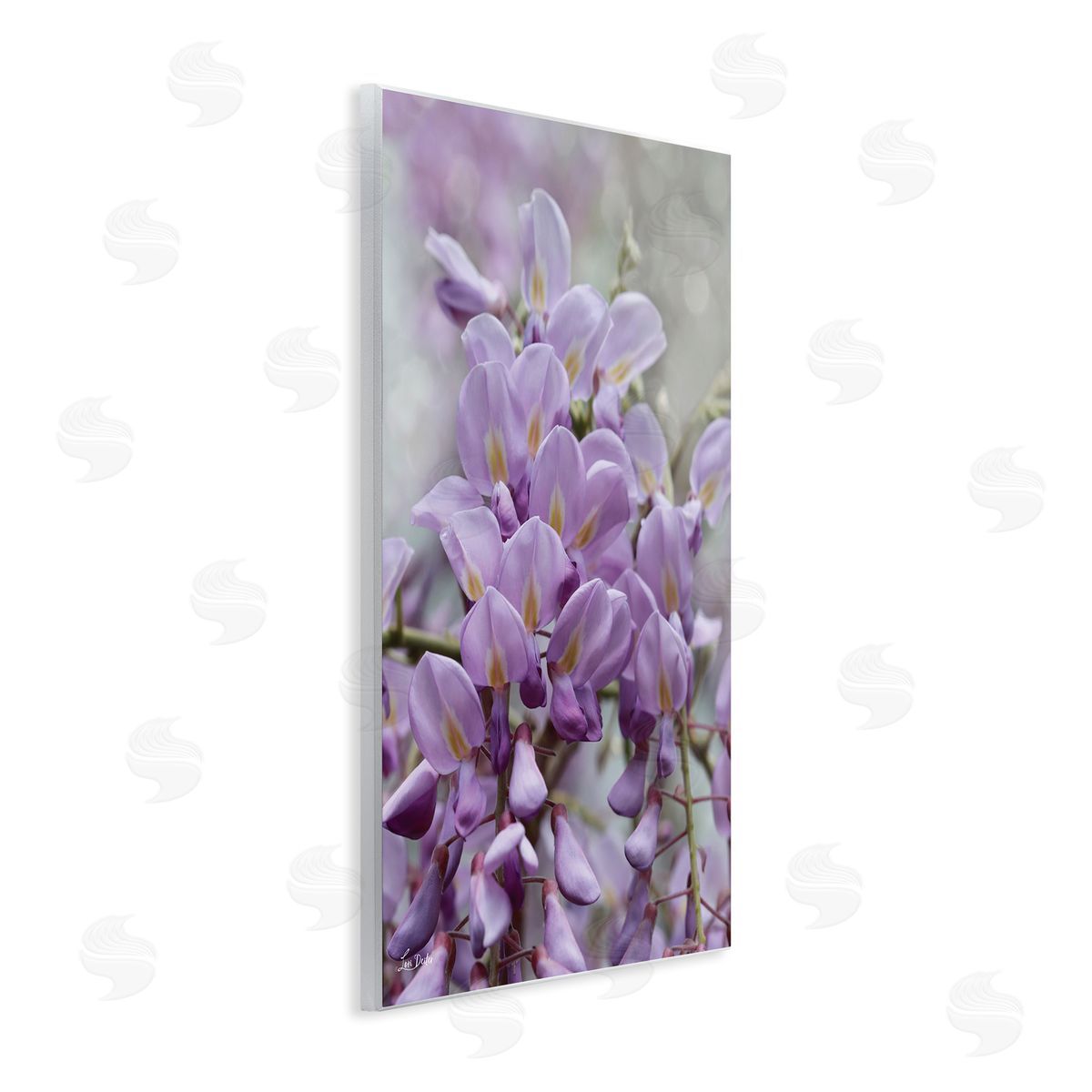 Lori Deiter Purple Orchid Petals Wooden Wall Plaque Art Print