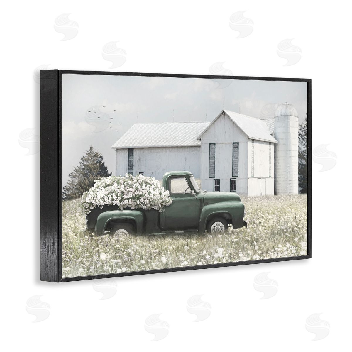 Lori Deiter Rustic Barn & Truck Black Framed Giclee Wall Art Print