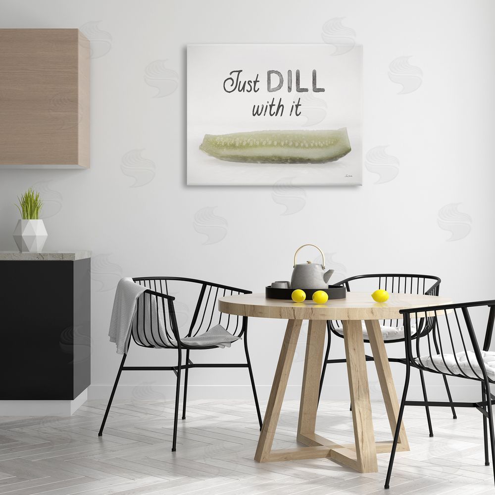 Lori Deiter Just Dill With It Canvas Wall Art Print in Room