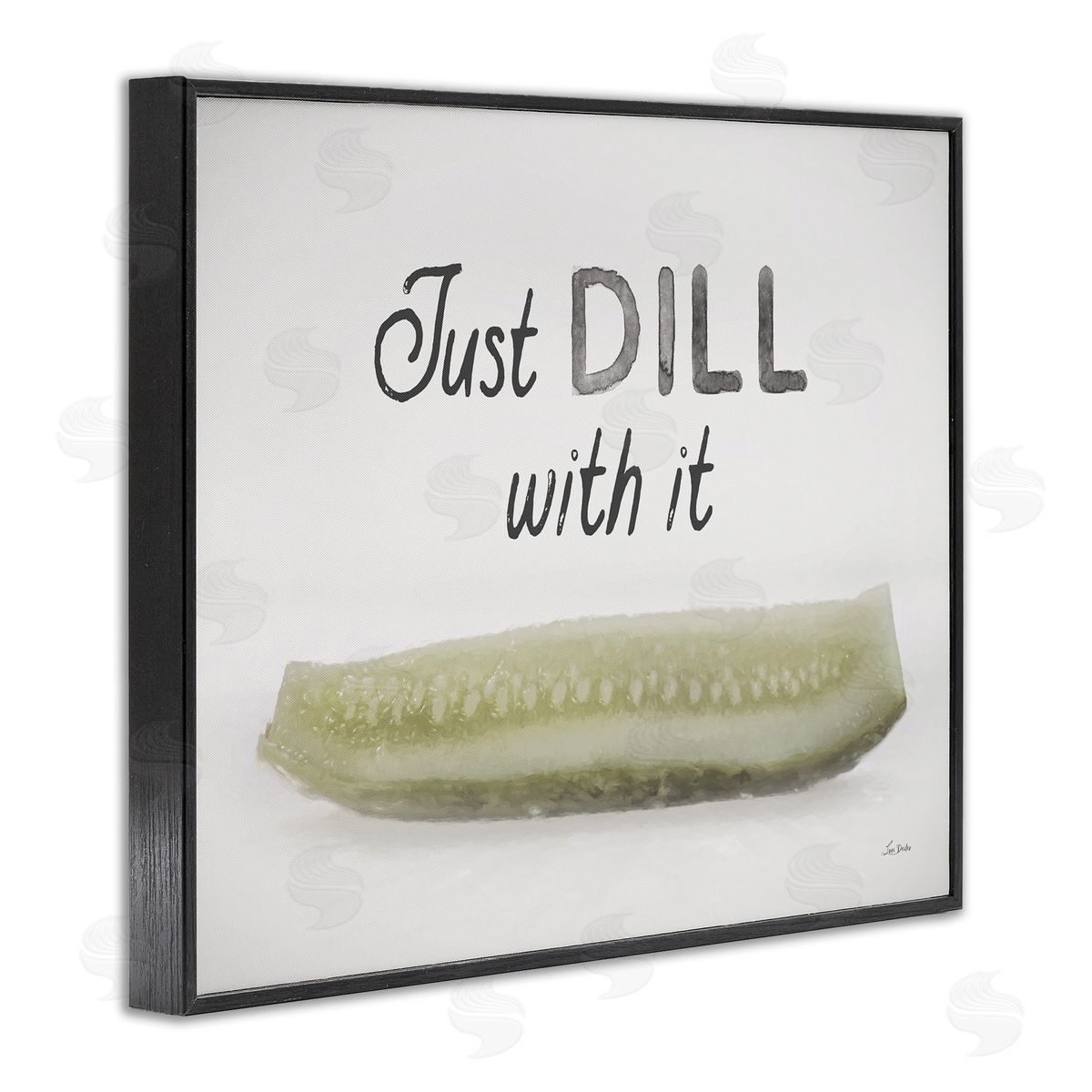 Lori Deiter Just Dill With It Black Framed Giclee Wall Art Print