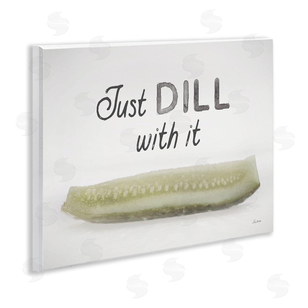 Lori Deiter Just Dill With It Wooden Wall Plaque Art Print