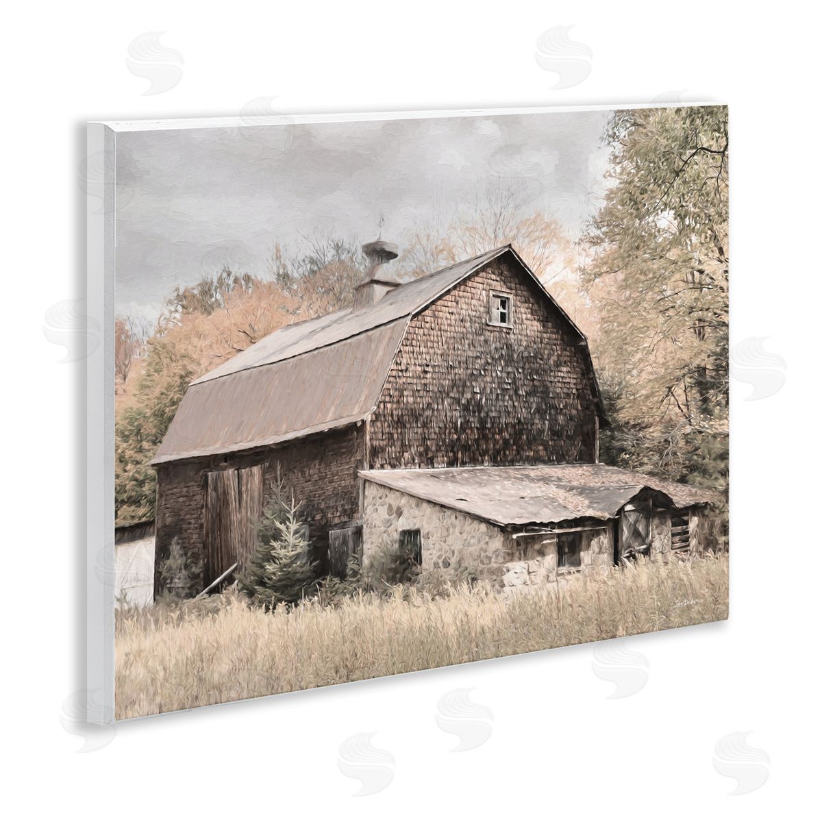 Lori Deiter Beige Rustic Barn Wooden Wall Plaque Art Print