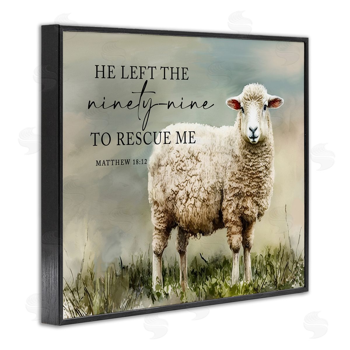 Molly Mattin Left The Ninety Nine Proverb Black Framed Giclee Wall Art Print