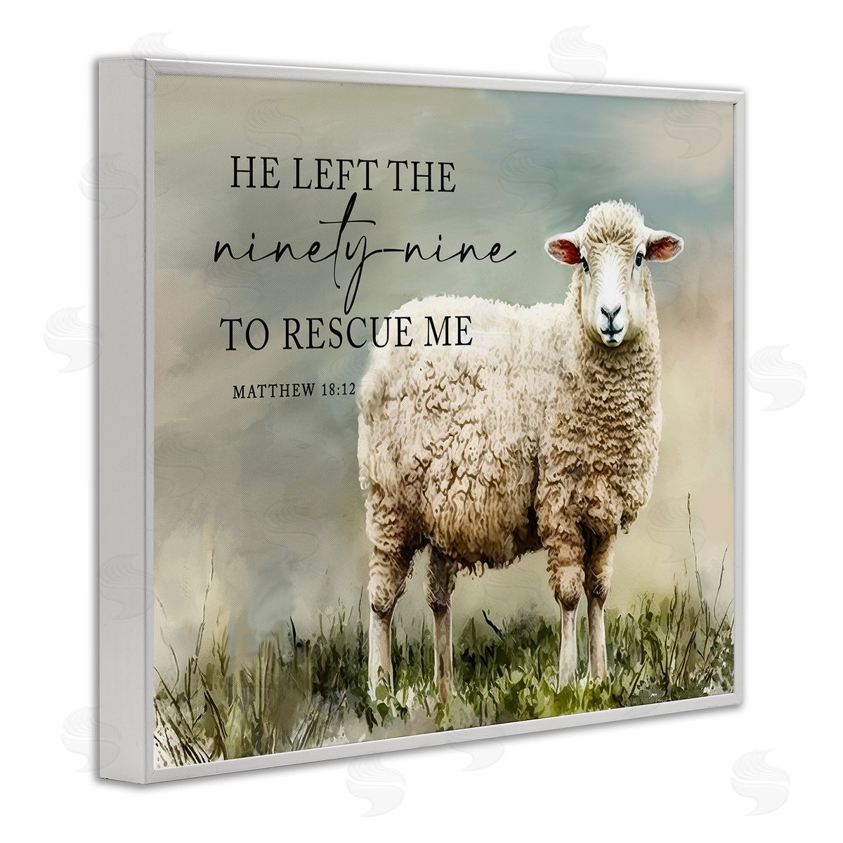 Molly Mattin Left The Ninety Nine Proverb White Framed Giclee Wall Art Print