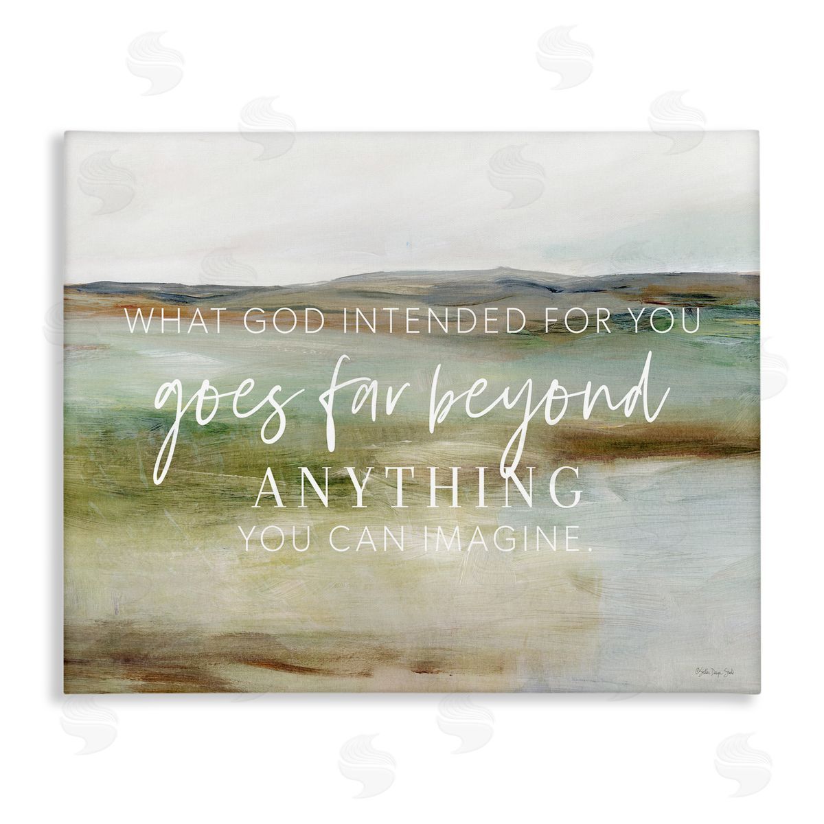 Sara G. Designs God's Intentions Proverb Canvas Wall Art Print