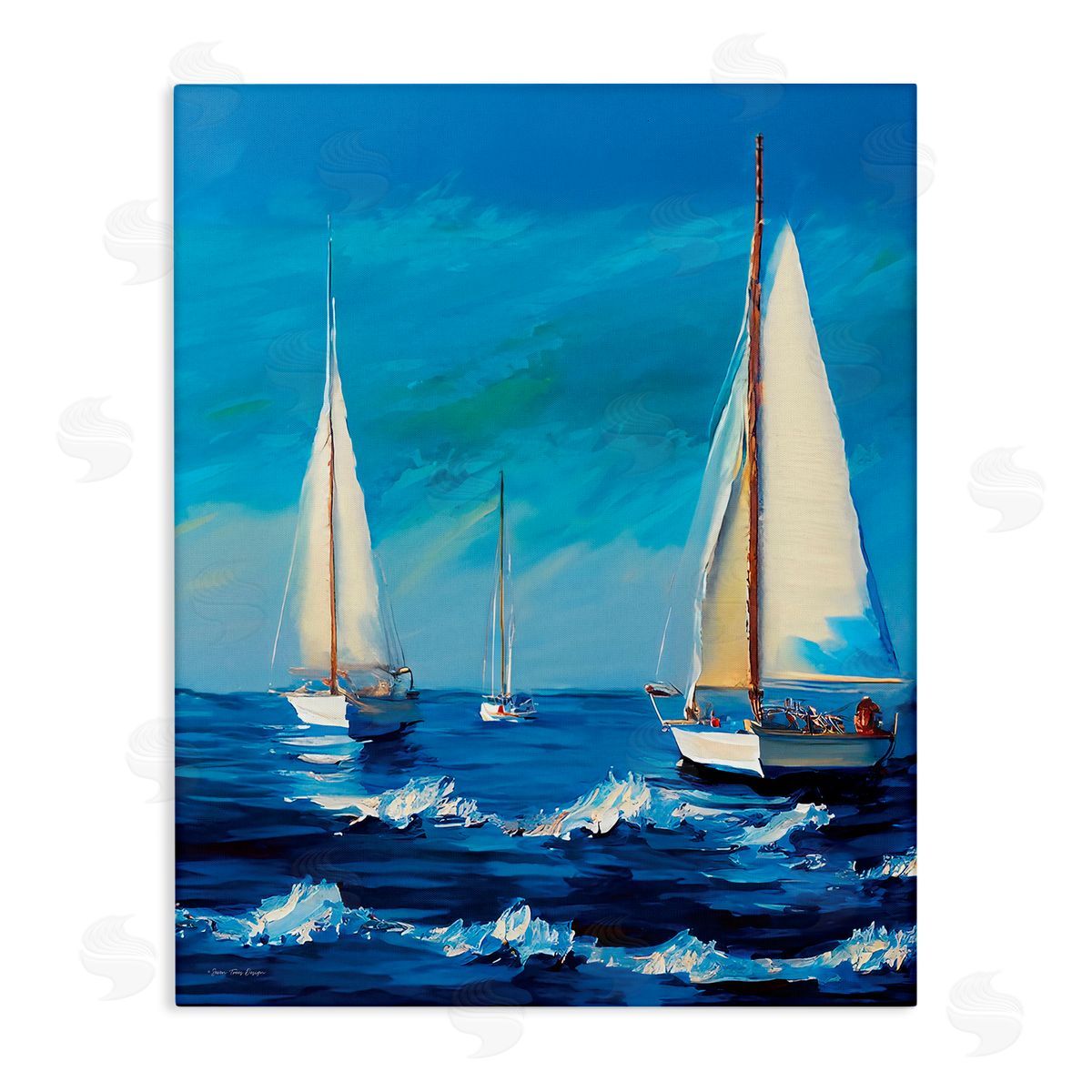 Seven Trees Design Sailors on Ebbing Tide Canvas Wall Art Print