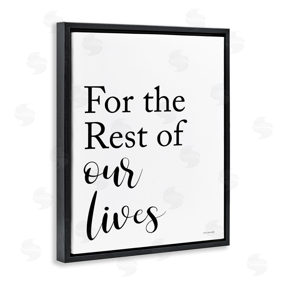 Tammy Apple Rest Of Our Lives Black Floating Frame Canvas Wall Art Print