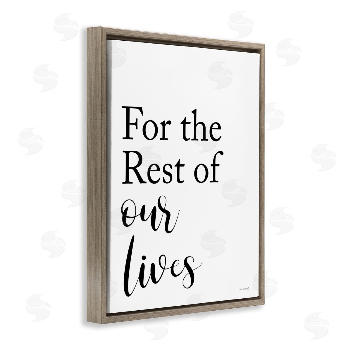 Tammy Apple Rest Of Our Lives Brown Floating Frame Canvas Wall Art Print