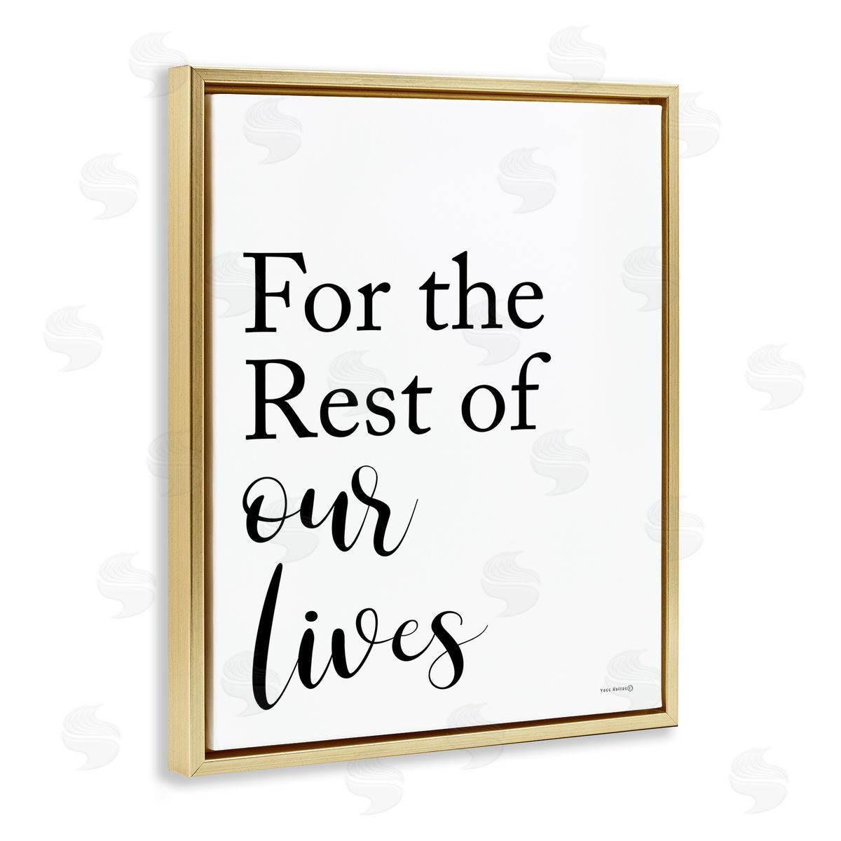 Tammy Apple Rest Of Our Lives Gold Floating Frame Canvas Wall Art Print
