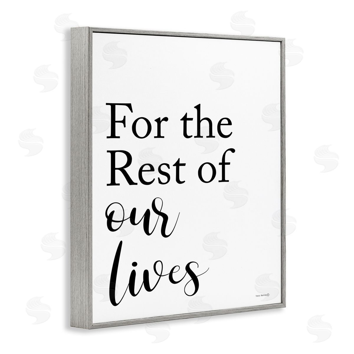 Tammy Apple Rest Of Our Lives Gray Framed Giclee Wall Art Print