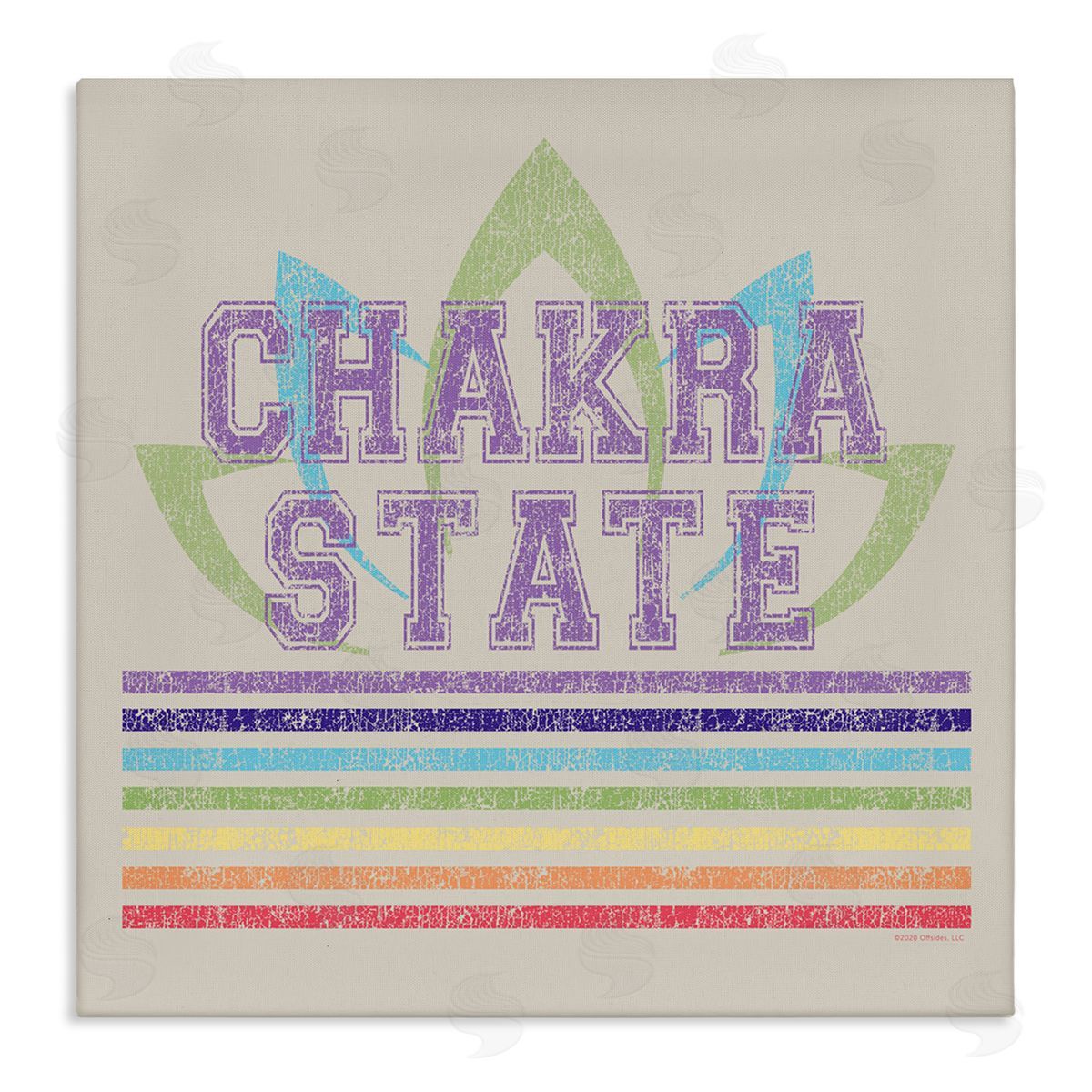 Higher Learning/Life Is High Vintage Chakra State Canvas Wall Art Print