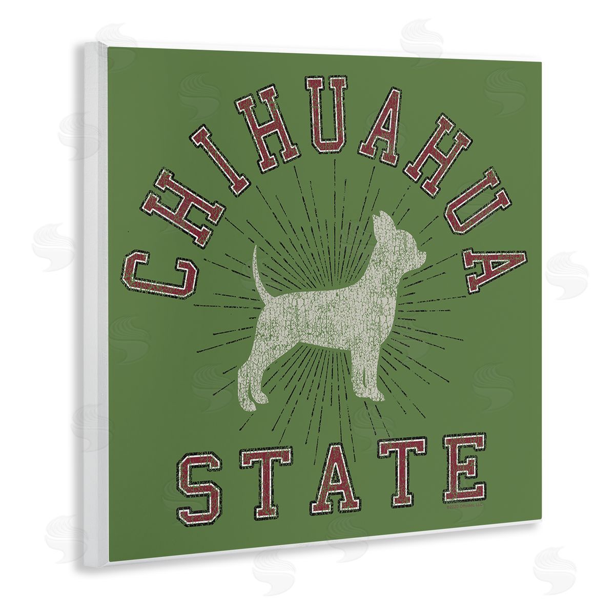 Spirit Animals/Life Is High Vintage Chihuahua State Wooden Wall Plaque Art Print