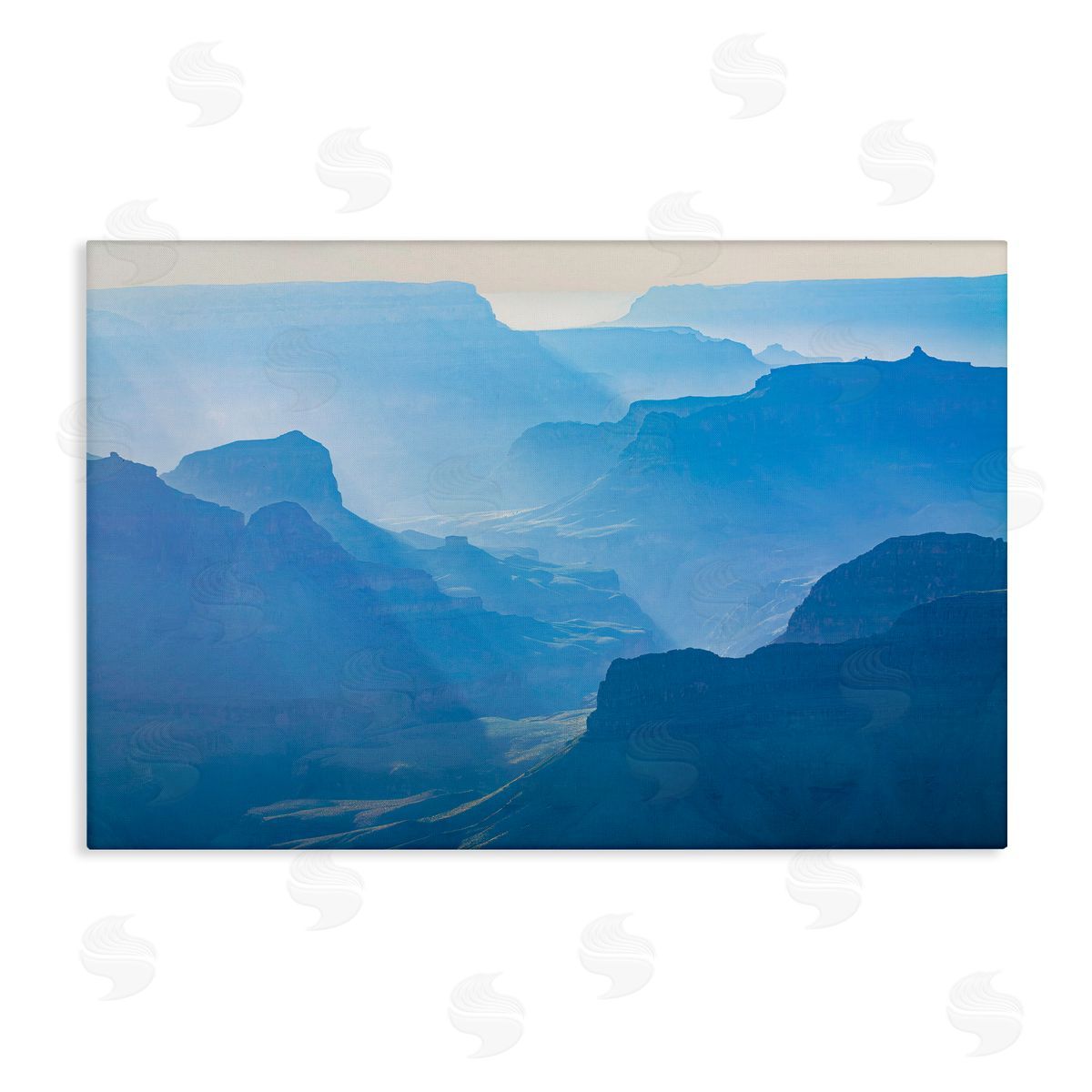 Marty Hulsebos Blue Sunlit Peaks Canvas Wall Art Print