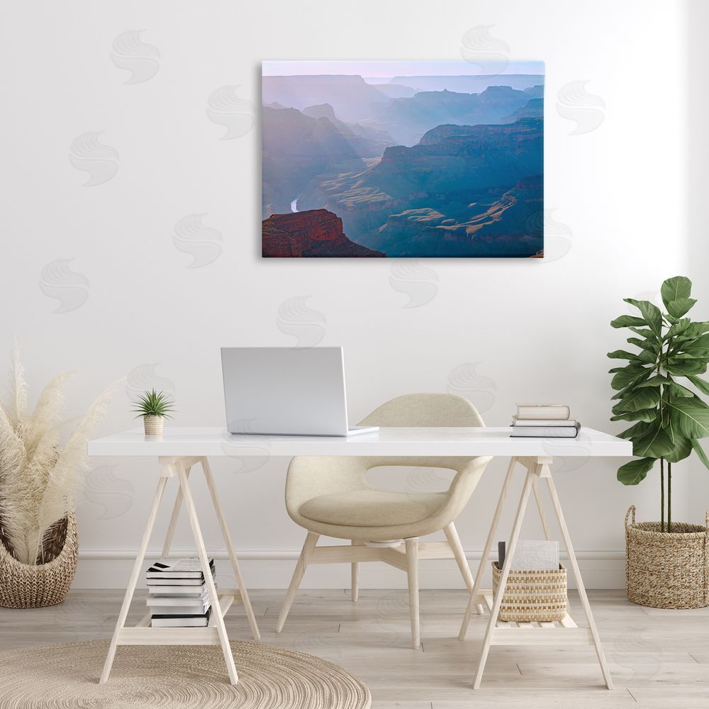 Marty Hulsebos Sun Rays Mountain Mesa Canvas Wall Art Print in Room