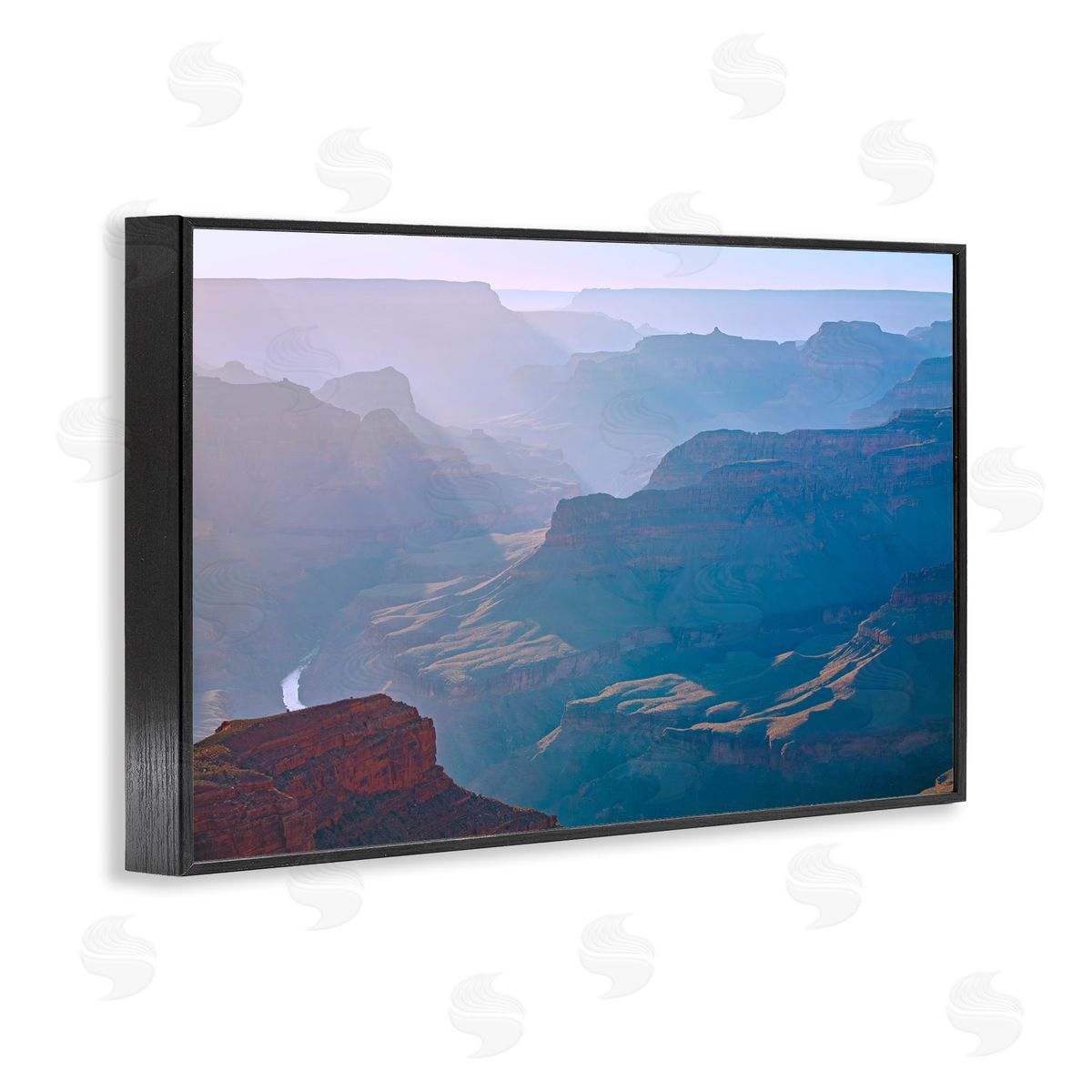 Marty Hulsebos Sun Rays Mountain Mesa Black Framed Giclee Wall Art Print