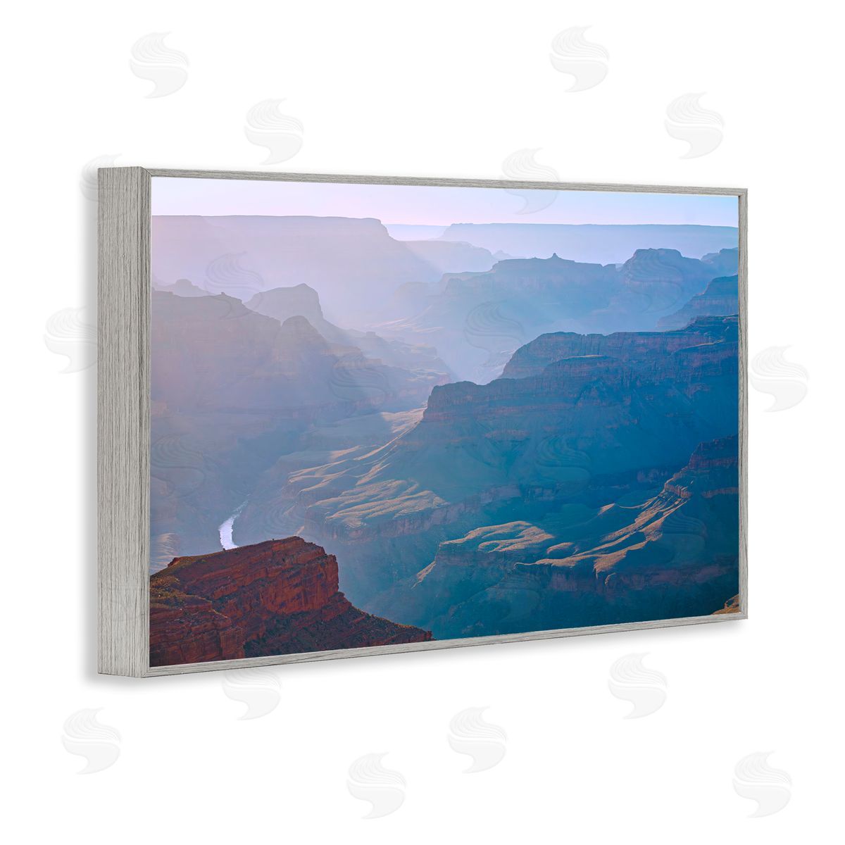Marty Hulsebos Sun Rays Mountain Mesa Gray Framed Giclee Wall Art Print