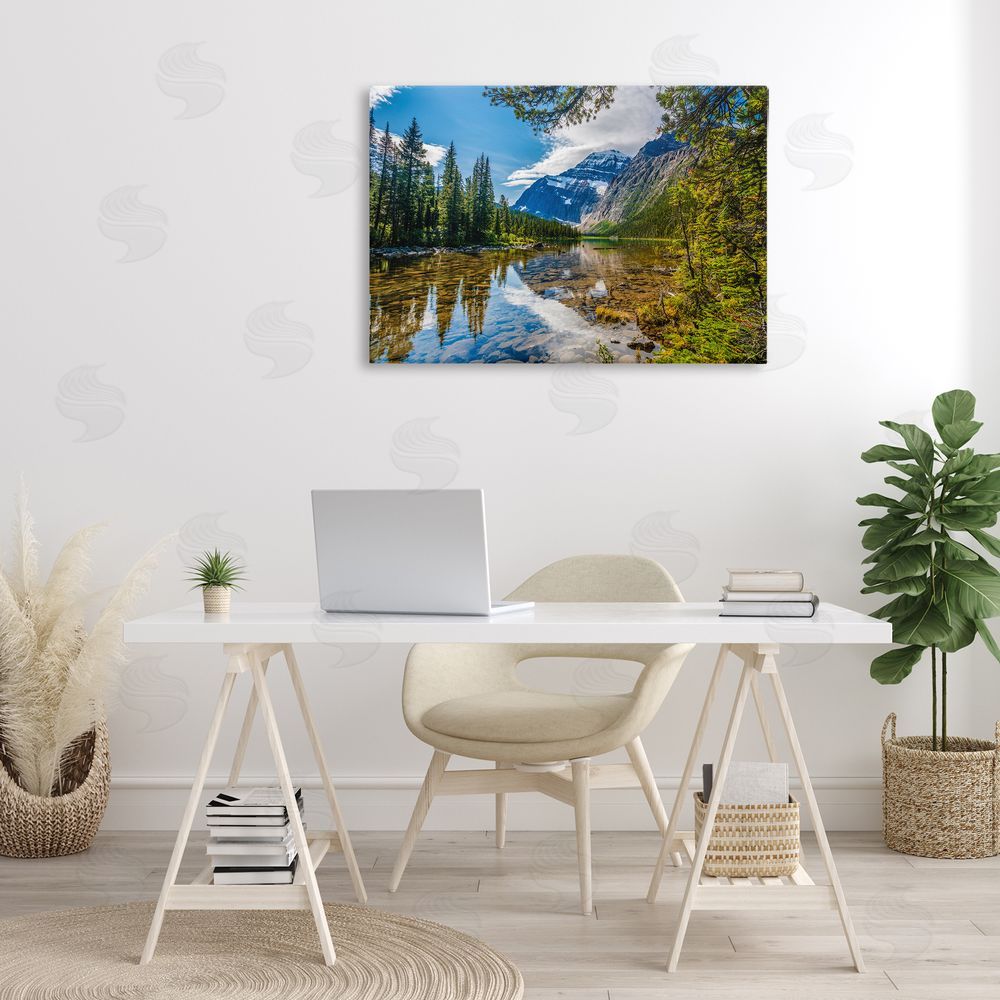 Marty Hulsebos Mountain Valley's Stream Canvas Wall Art Print in Room