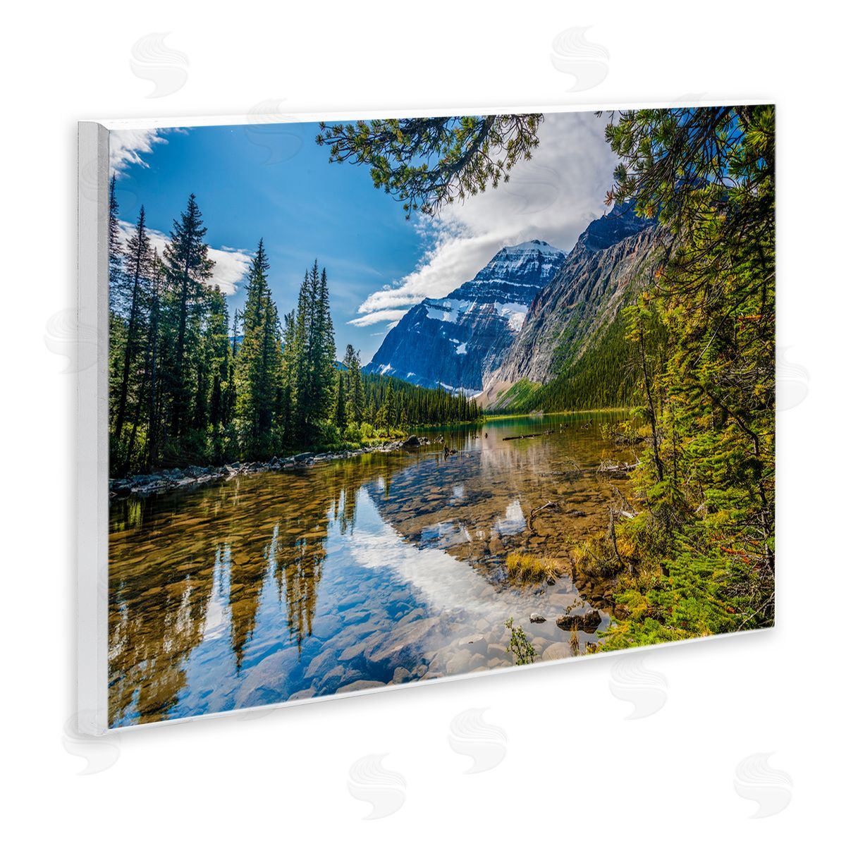 Marty Hulsebos Mountain Valley's Stream Wooden Wall Plaque Art Print