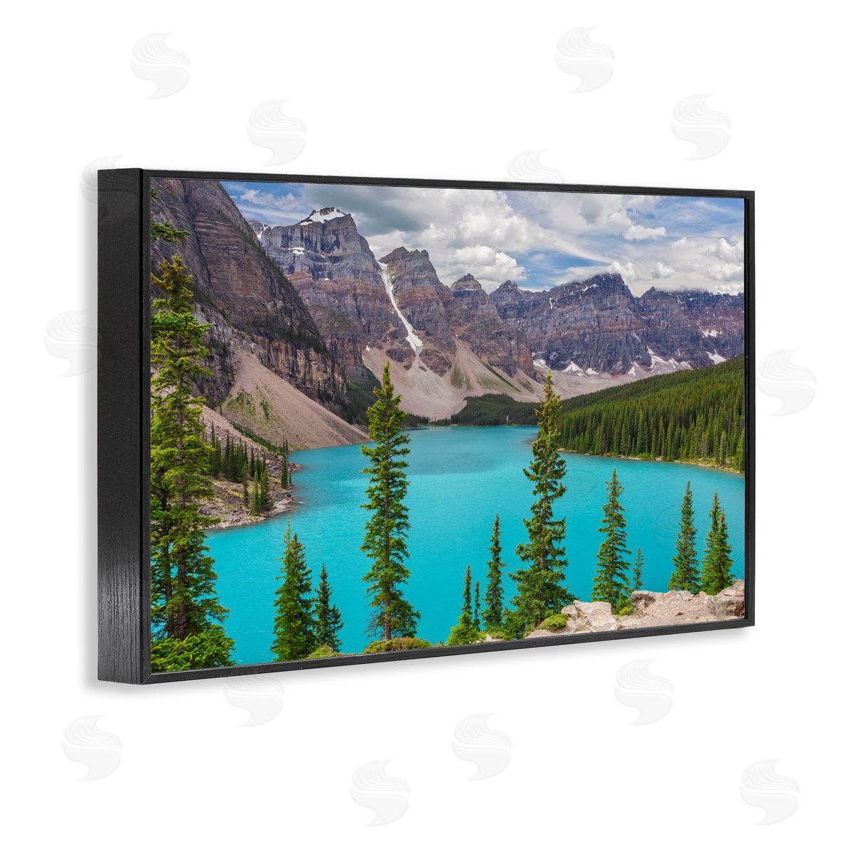 Marty Hulsebos Vivid Blue Valley Pond Black Framed Giclee Wall Art Print