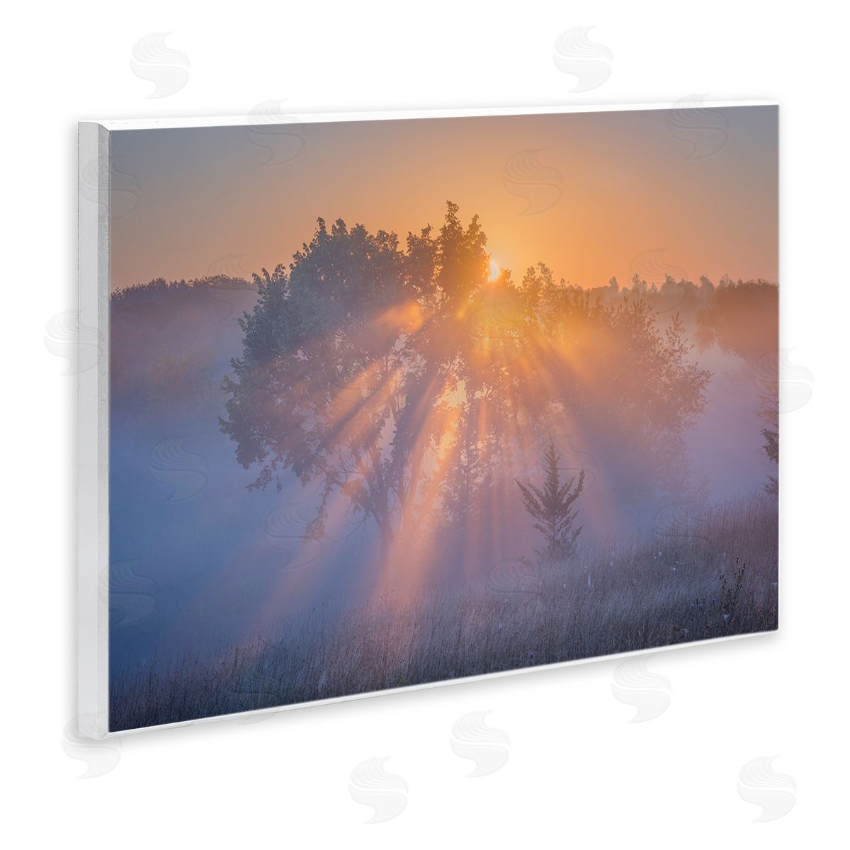 Marty Hulsebos Sun Rays Peeking Landscape Wooden Wall Plaque Art Print