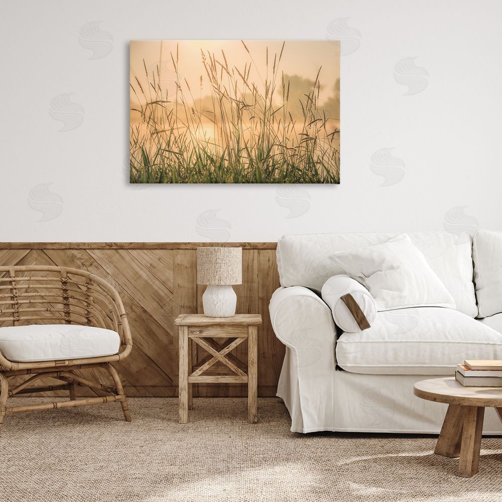 Marty Hulsebos Grassy Country Reeds Canvas Wall Art Print in Room