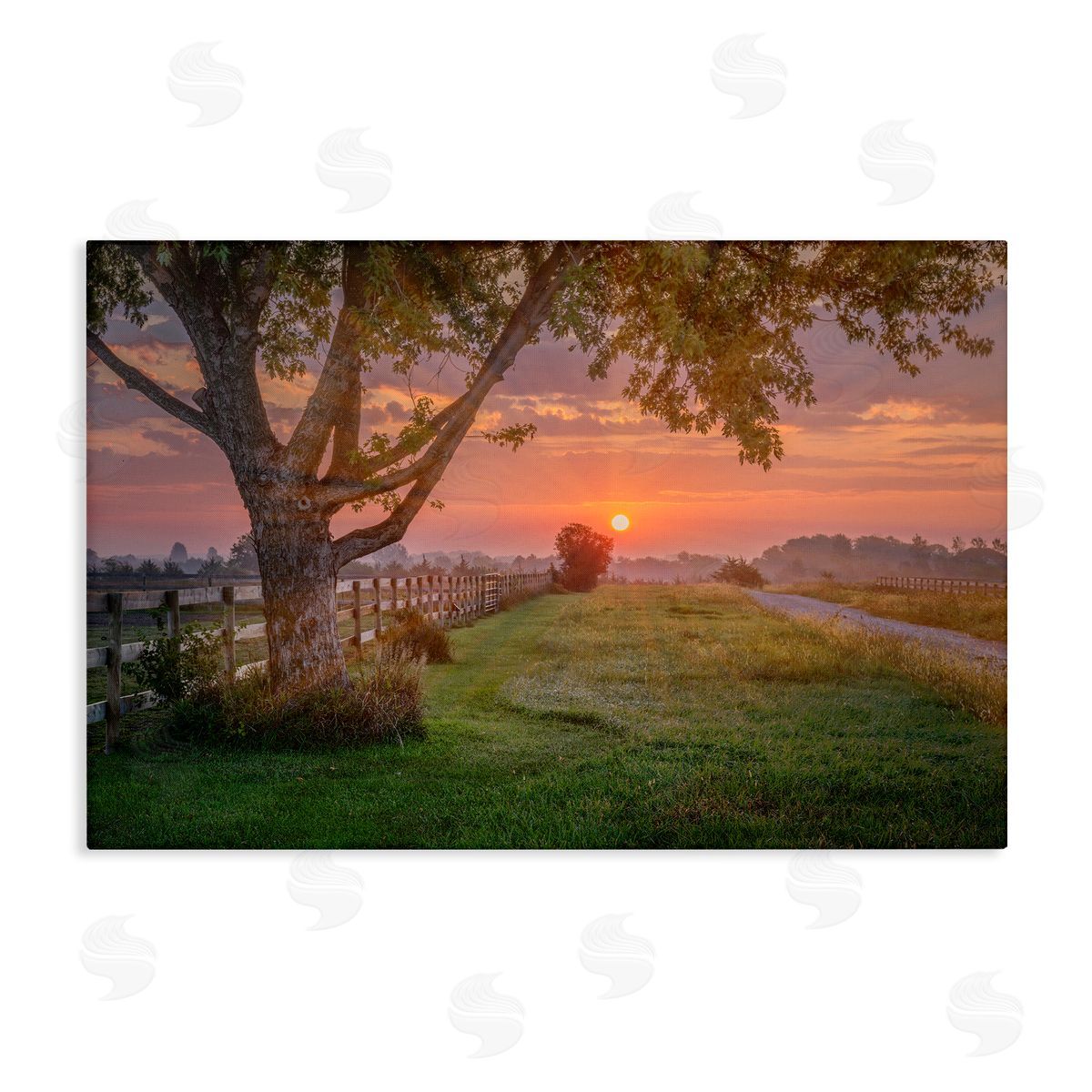 Marty Hulsebos Bold Sunrise in Countryside Canvas Wall Art Print