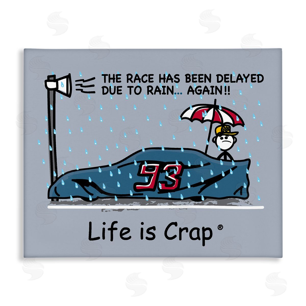 LIC Rain Delayed Race Canvas Wall Art Print