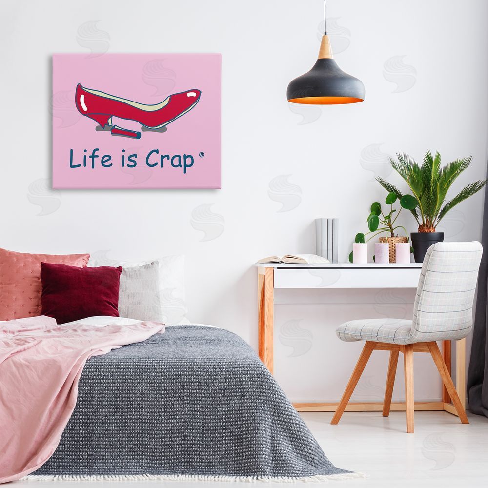 LIC Broken High Heel Canvas Wall Art Print in Room