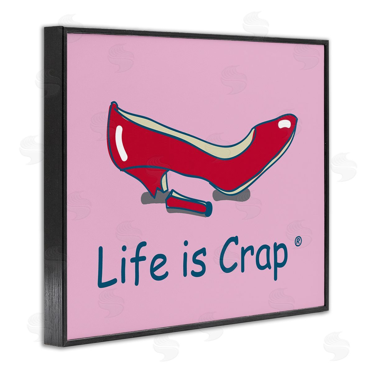 LIC Broken High Heel Black Framed Giclee Wall Art Print