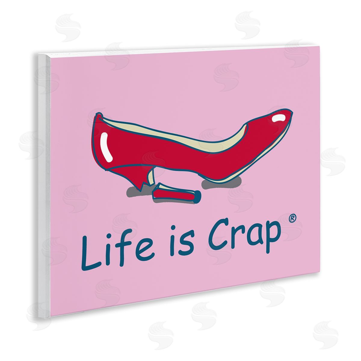 LIC Broken High Heel Wooden Wall Plaque Art Print