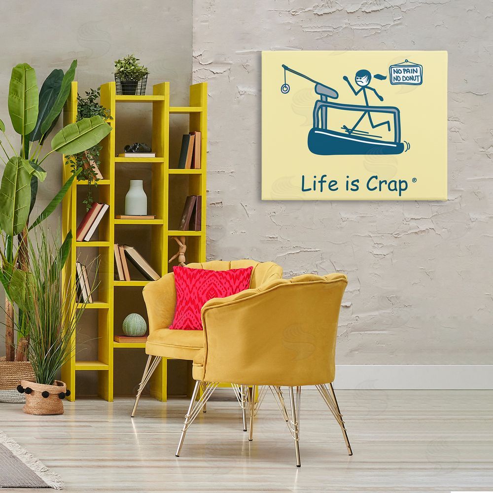 LIC No Pain or Donut Canvas Wall Art Print in Room