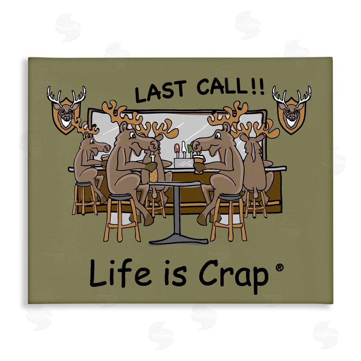 LIC Last Call at Bar Canvas Wall Art Print