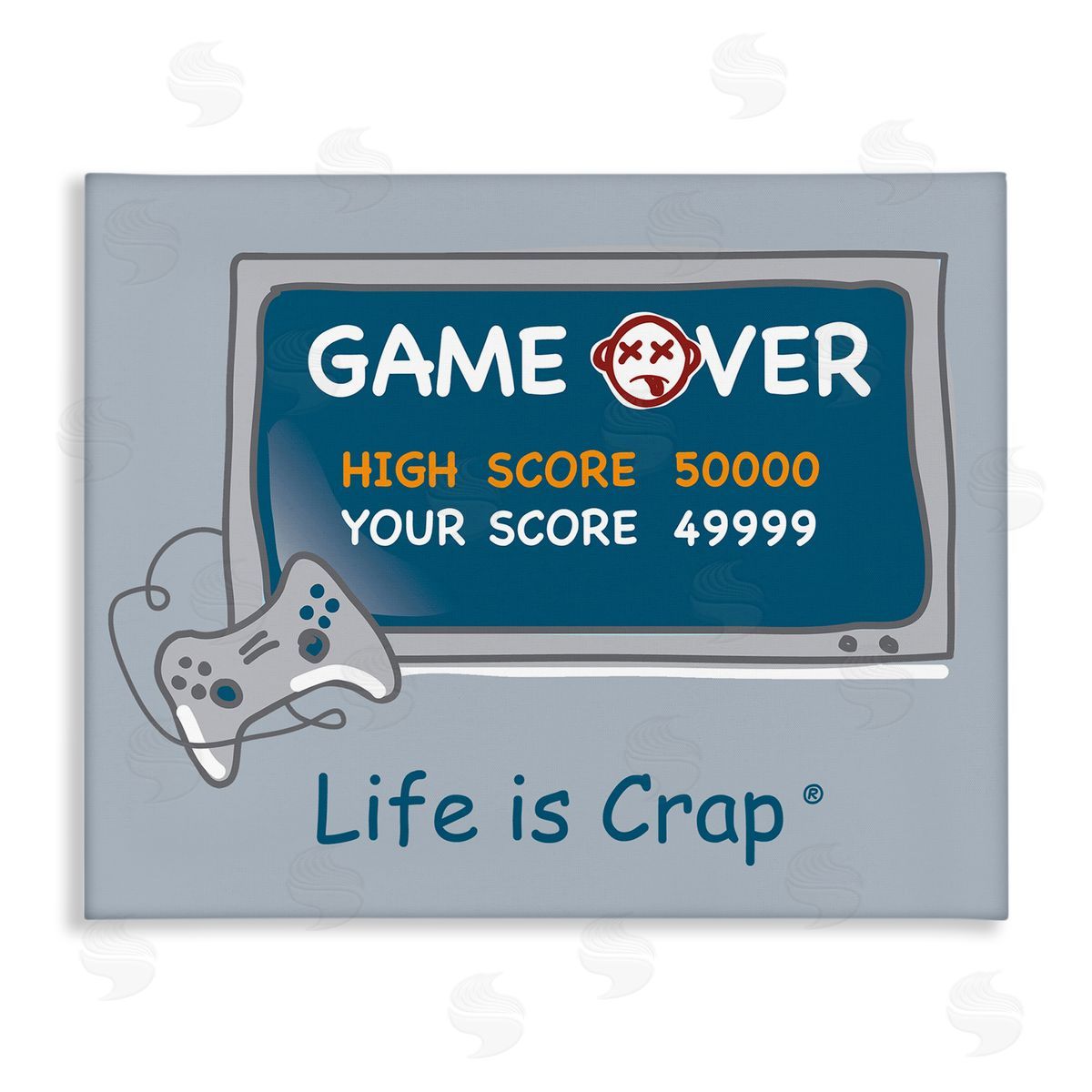 LIC Close Score Game Over Canvas Wall Art Print