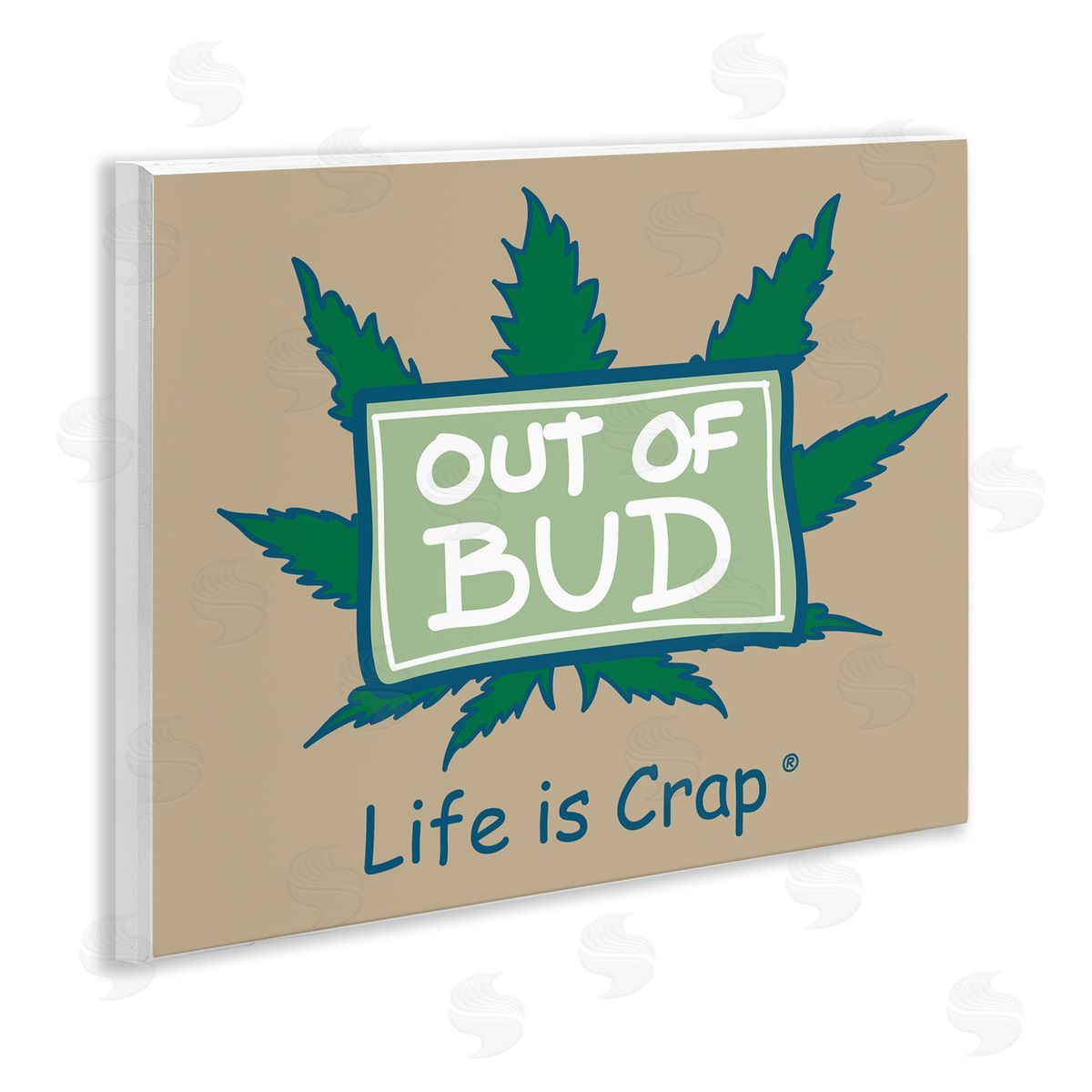 LIC Funny Out Of Bud Wooden Wall Plaque Art Print