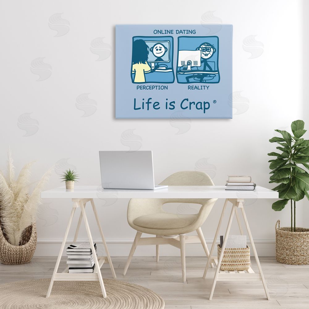 LIC Perception and Reality Dating Canvas Wall Art Print in Room