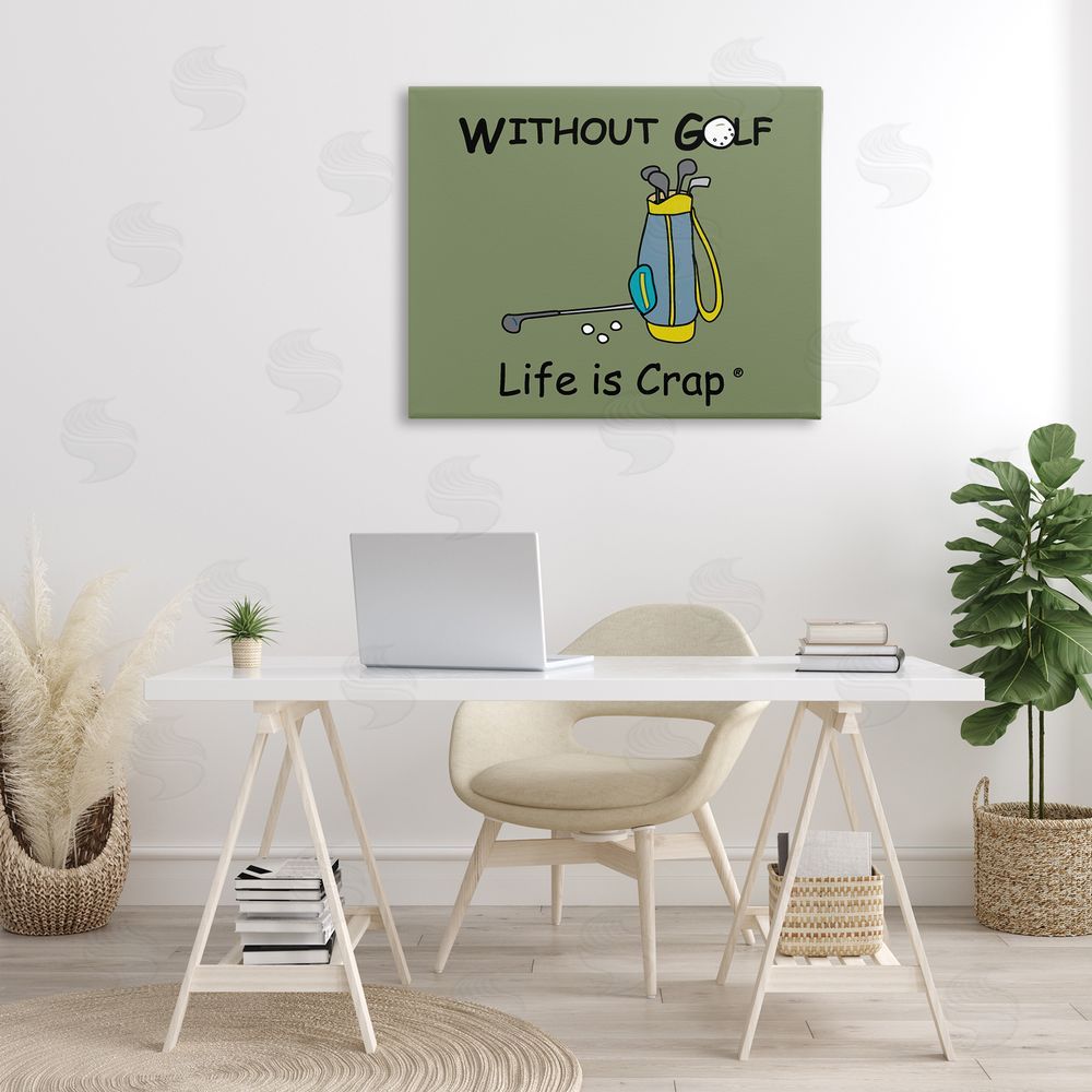 LIC Life Crap Without Golf Canvas Wall Art Print in Room
