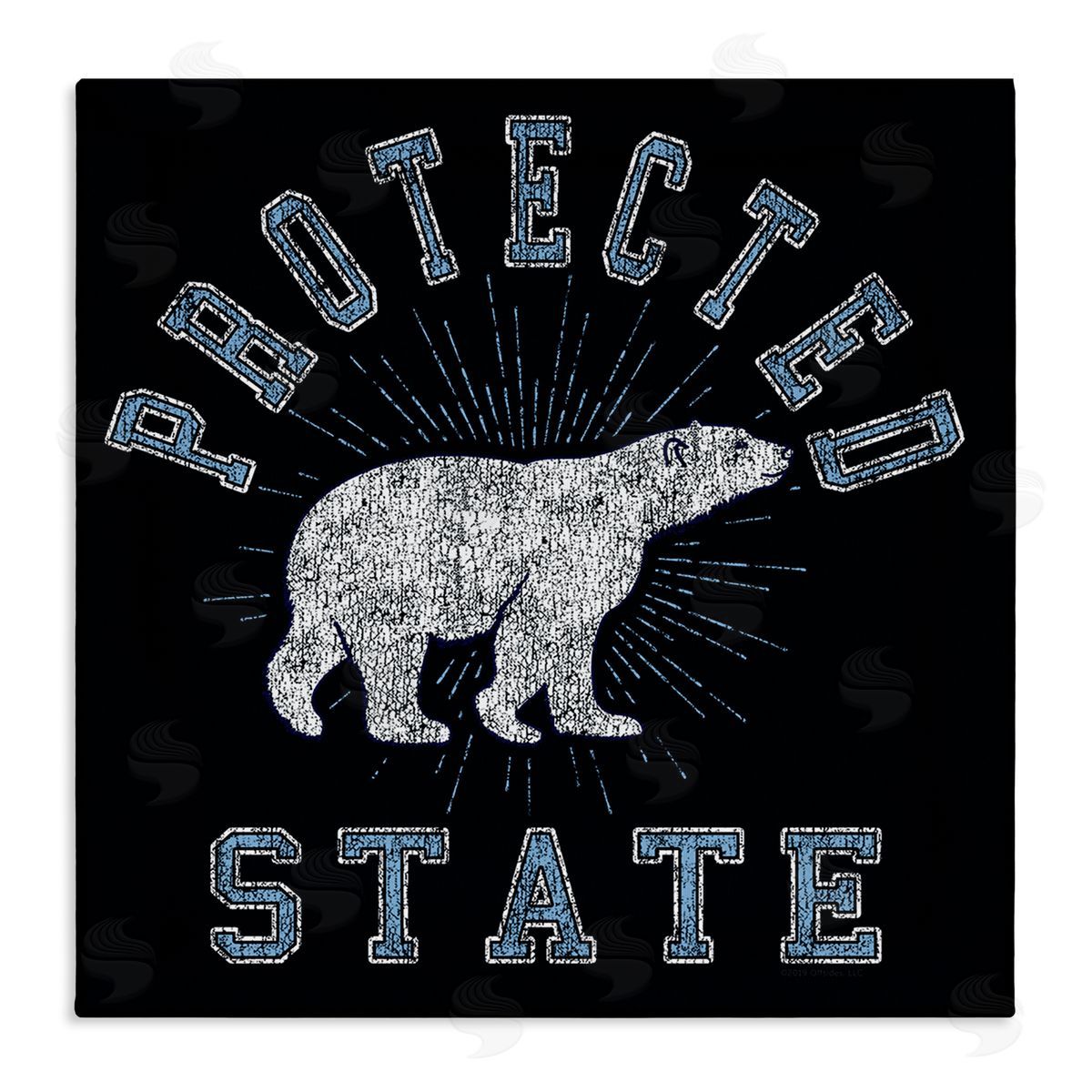 Spirit Animals/Life Is High Polar Bear Protected State Canvas Wall Art Print